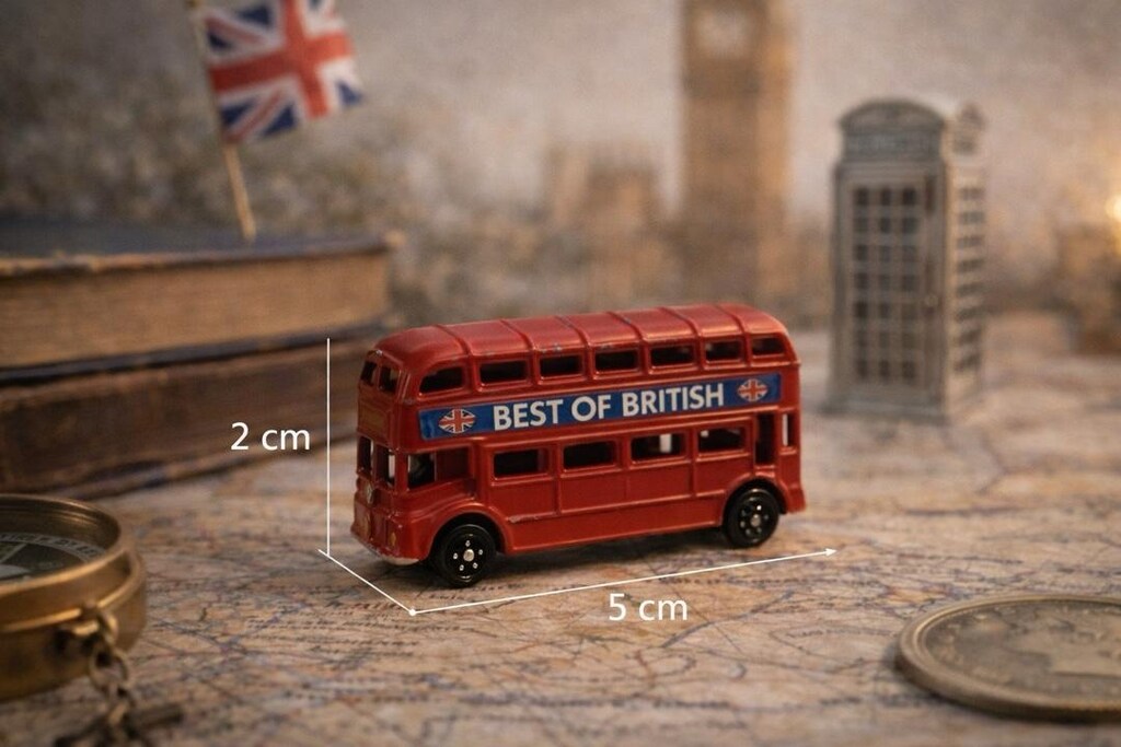 vintage dönem minyatür obje londonbus - 5