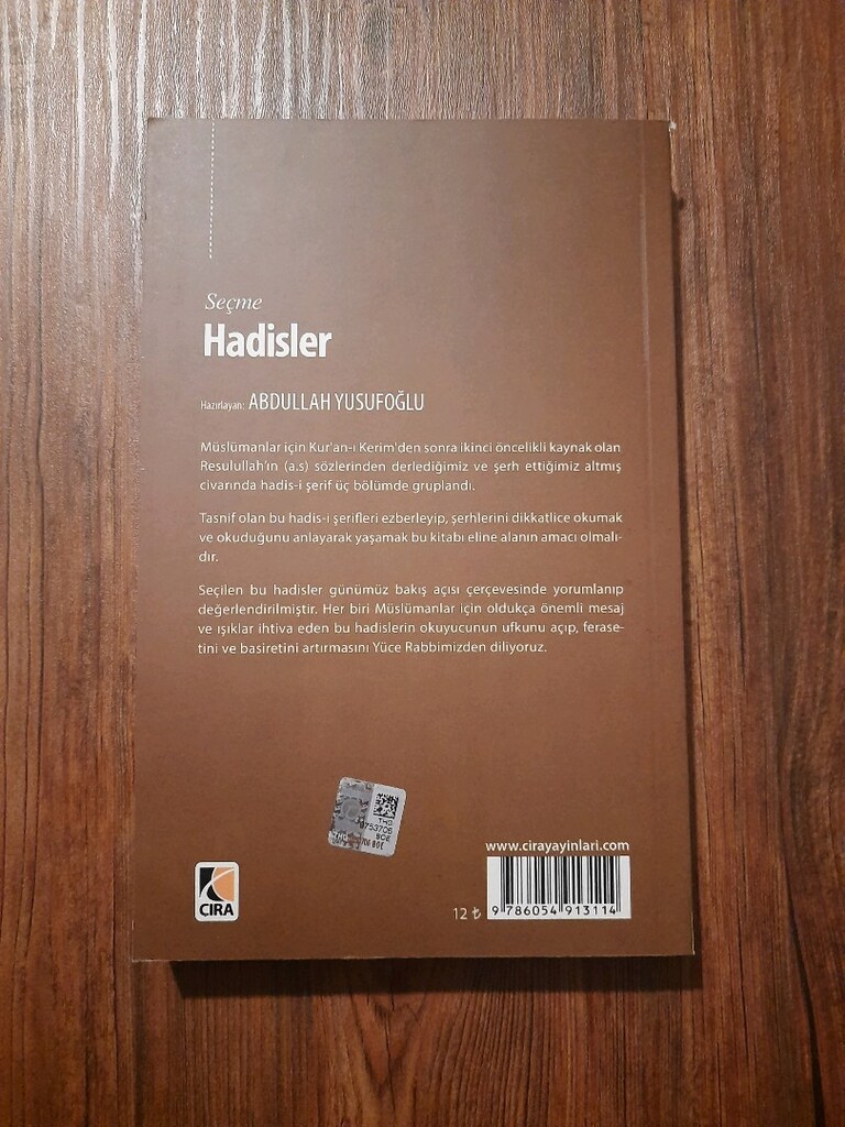 Seçme Hadisler - Abdullah Yusufoğlu kitap - 3