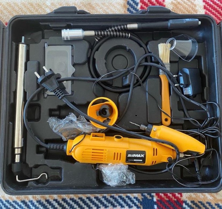 Hobi Gravür Oyma Dremel Taşlama Zımpara Matkap Set - 3
