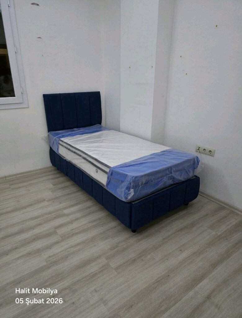 90/190 cm'lik baza Başlık yatak takım sandıklı baza - 16