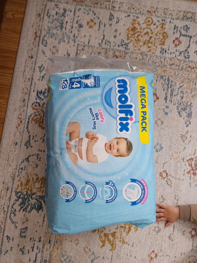 Molfix Maxi Bebek Bezi 128 Adet ( 3 paket toplam 384 Adet) - 2