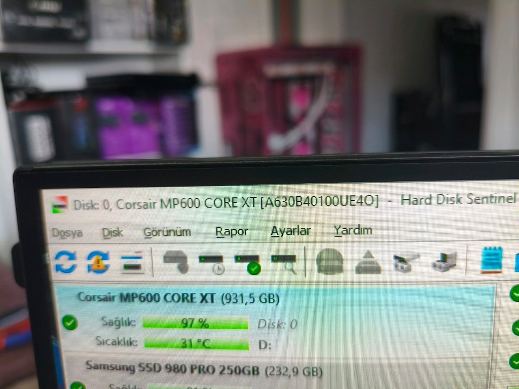 Corsair mp600 core XT 1tb gen4 M2 ssd - 8