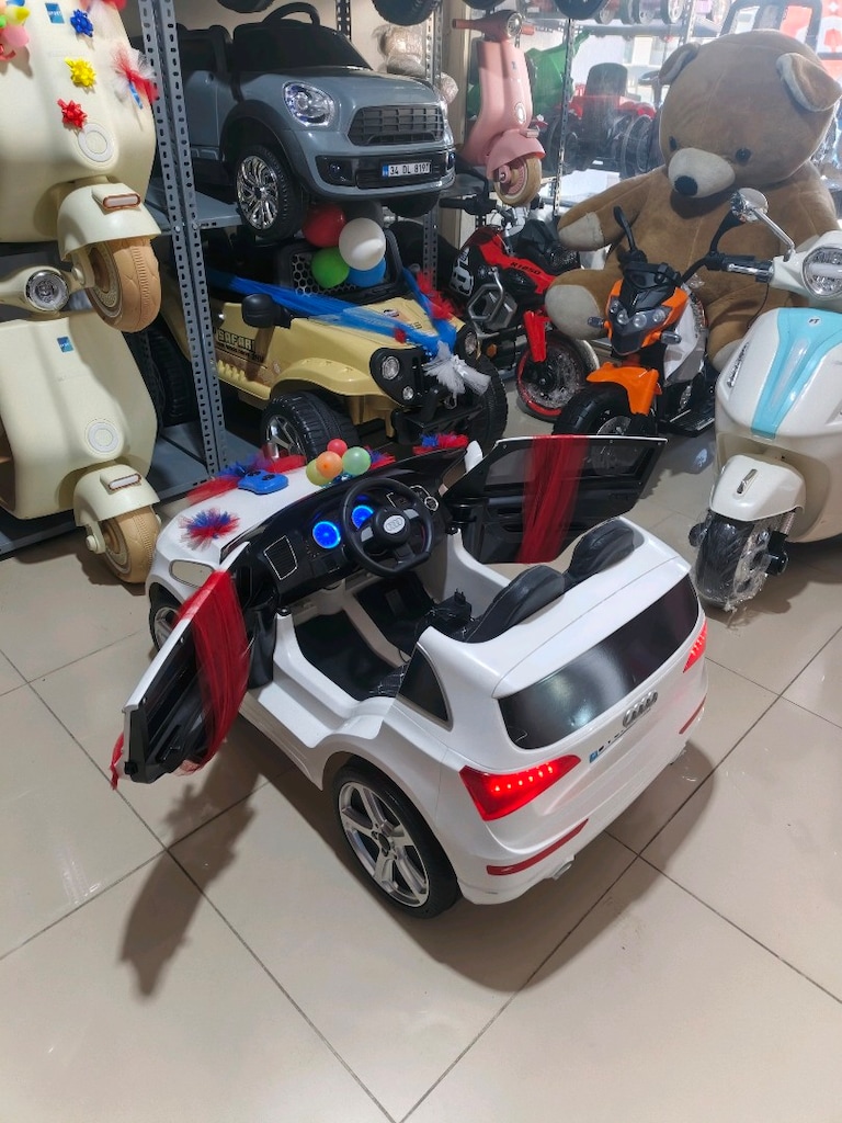 GARANTİLİ AUDİ Q SUW 2 MOTOR 3 İLERİ KUMANDALI&MANUEL AKÜLÜ ARABA - 4