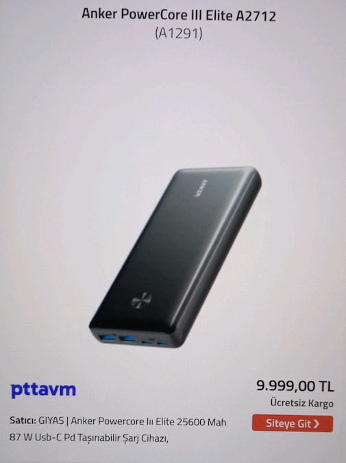 Anker 25600 mah 87 watt powerbank