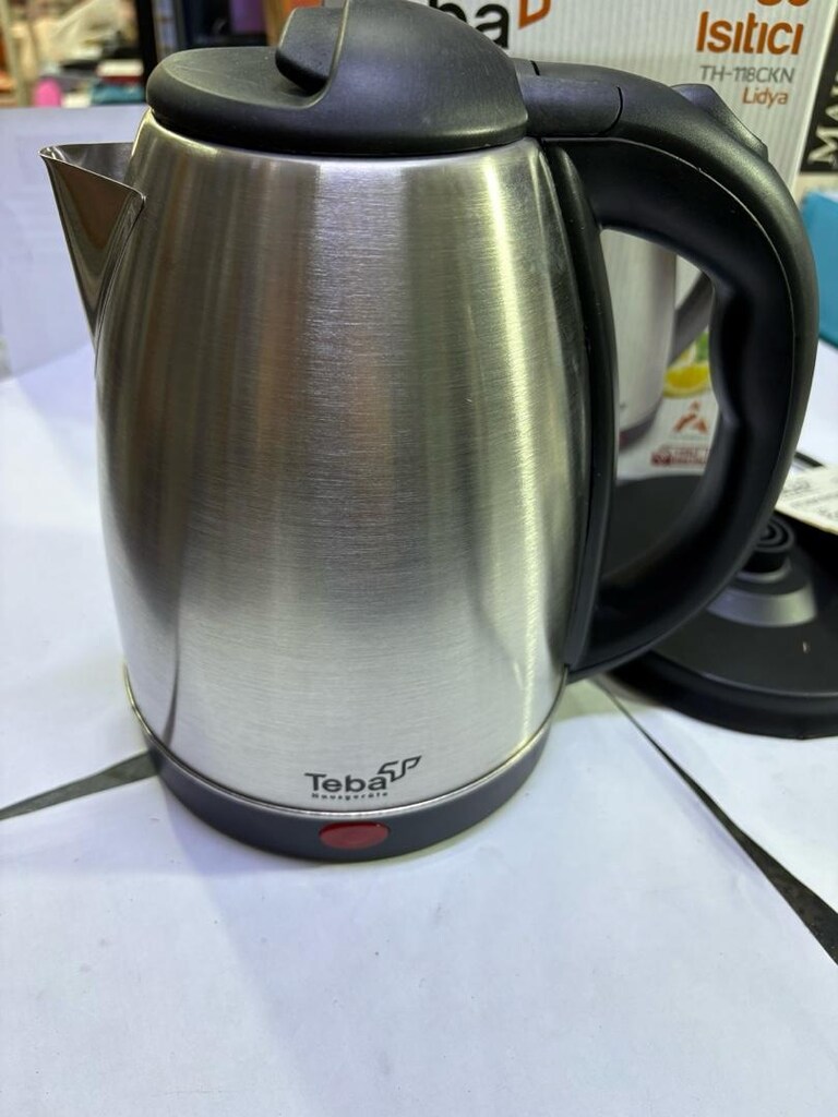 Teba Paslanmaz Çelik Su Isıtıcı 1.8 LT | Gizli Rezistans | 1500W - 3
