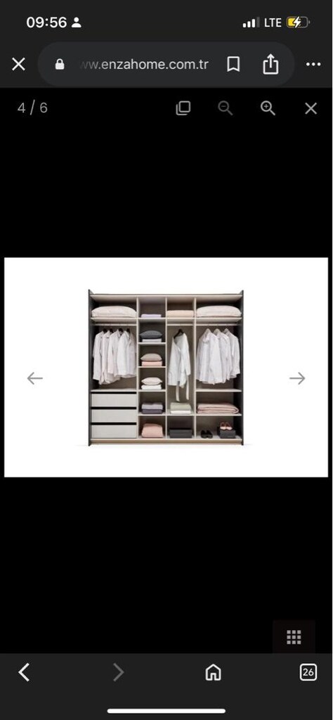 Enza Home kristal yatak odası gardrop - 3