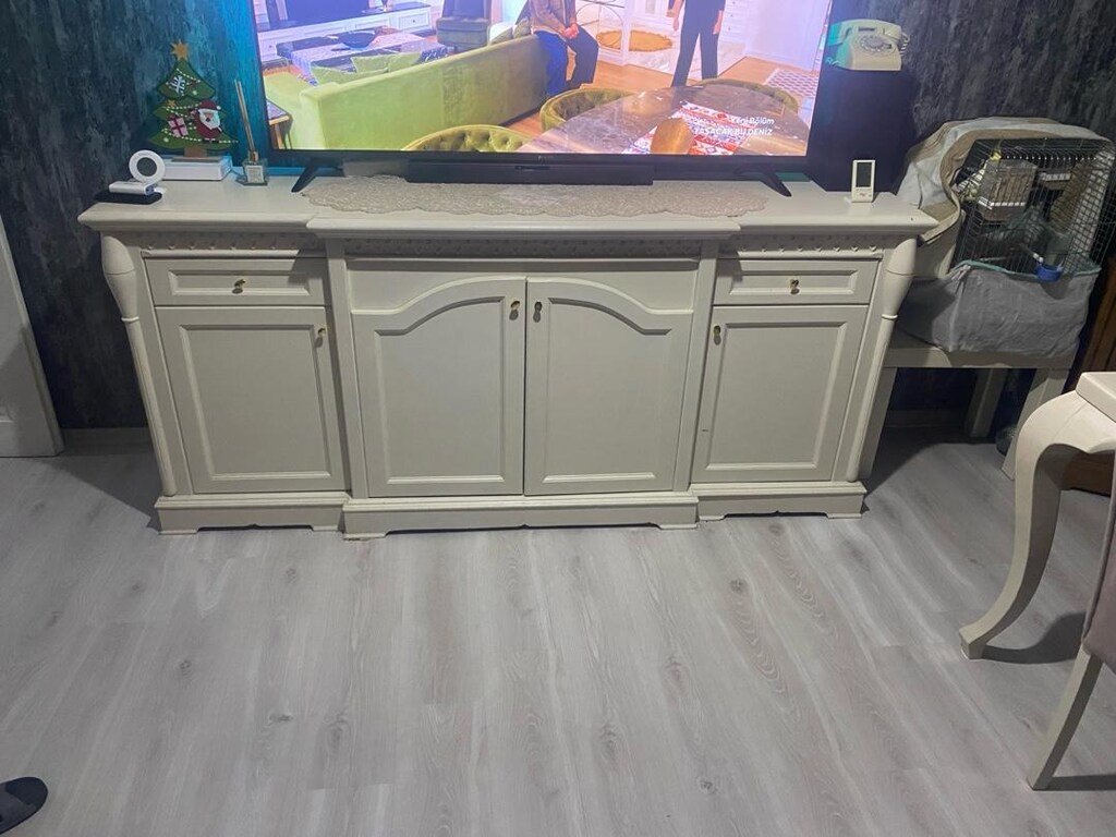 komidin ve dik camlı dolap vitrin - 2