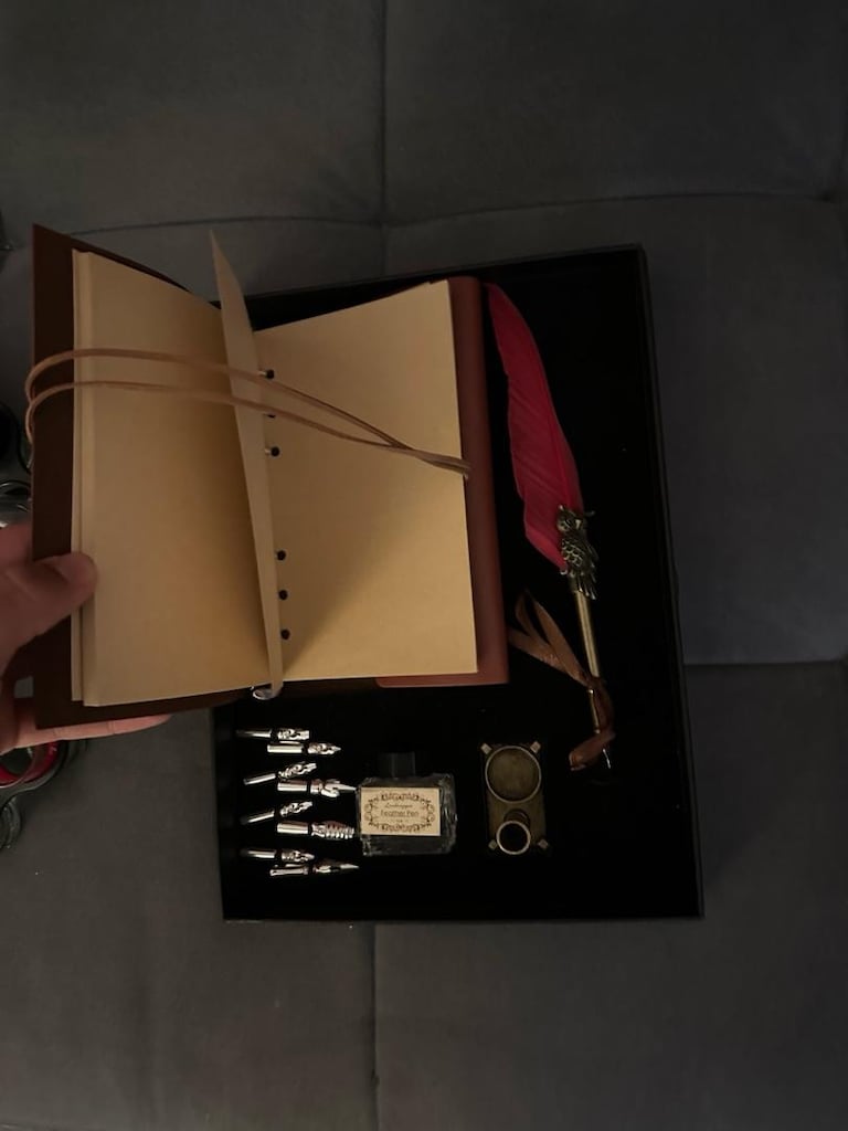 premium baykuş kalem defter seti - 2