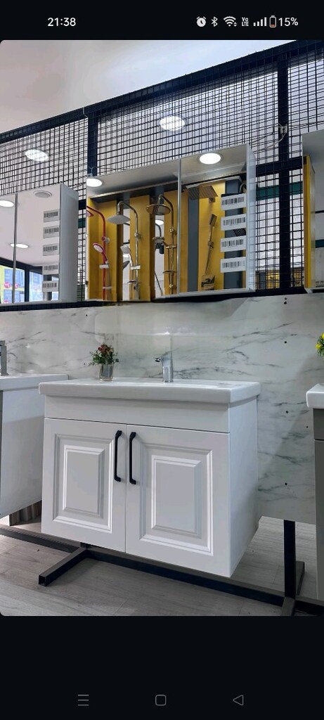Hilton banyo dolabı 80 cm MDF VAKKOM KAPAK - 2