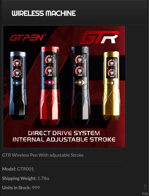 ava gtr pen kablosuz dövme makinesi