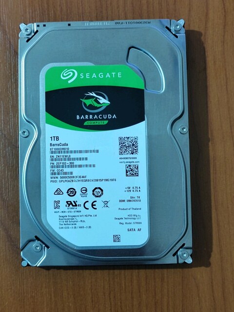 1tb harddisk 3.5inç Seagate barracuda