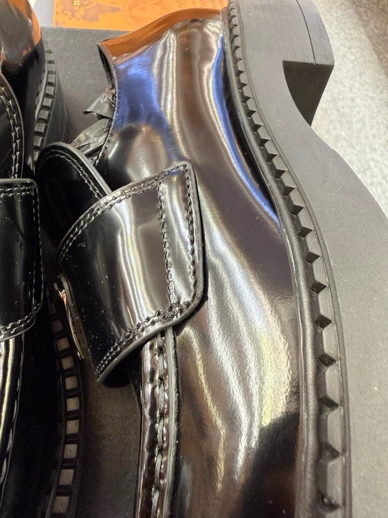 Prada Trianga Siyah Deri Loafer Ayakkabı - 6