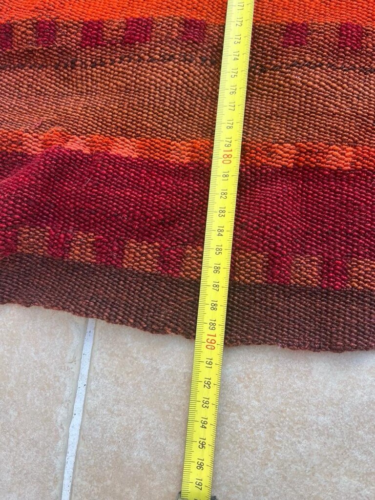 antika el dokuma yün kilim - 6