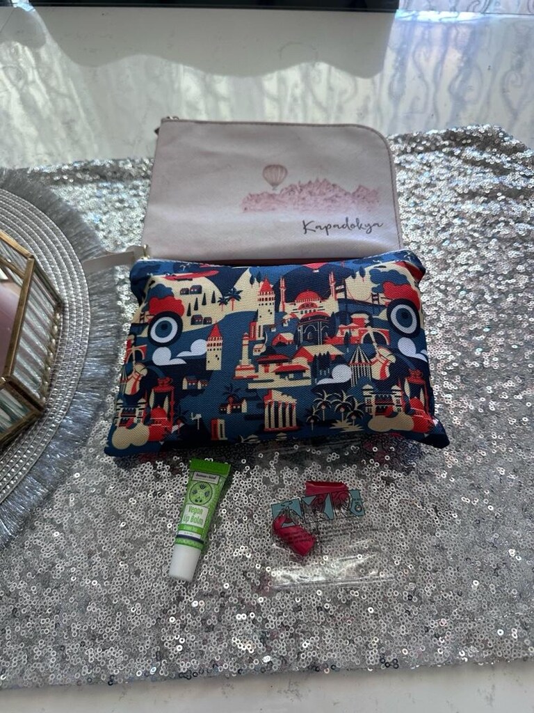 Pudra Kapadokya Baskılı Bohem Çanta - 9