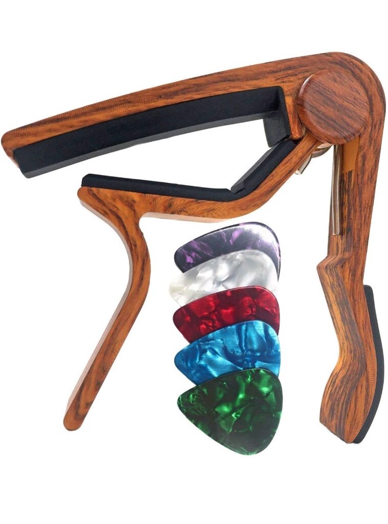 Gitar Kaposu, 6 telli çelik Folk Gitar ve e-Gitar için– Gül Ağacı Renk