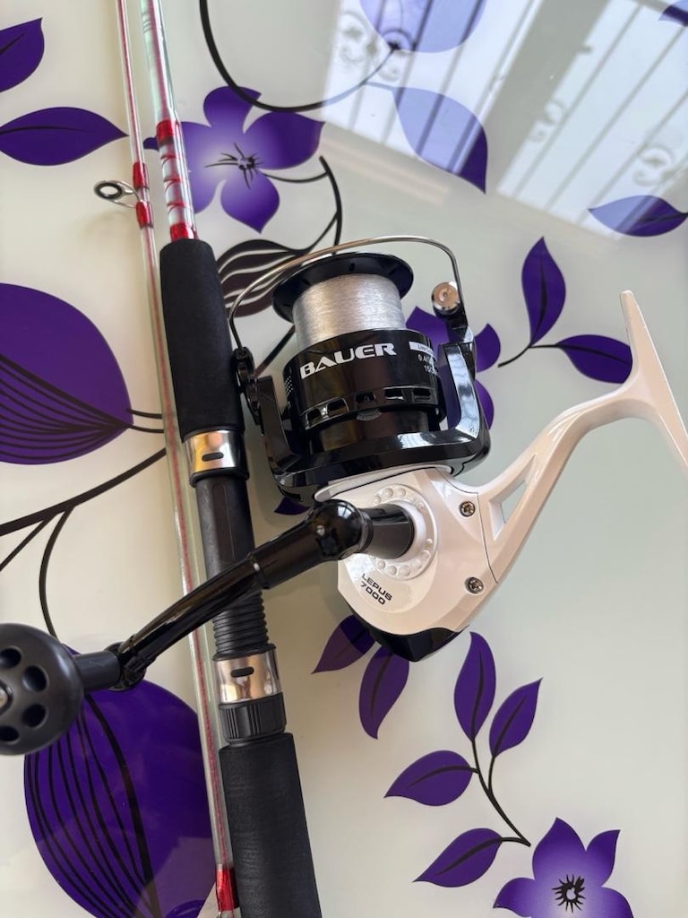 Bauer Crystal 210 Kamış + Bauer Lepus 7000 Makine + 100 m Misinalı Tem - 2