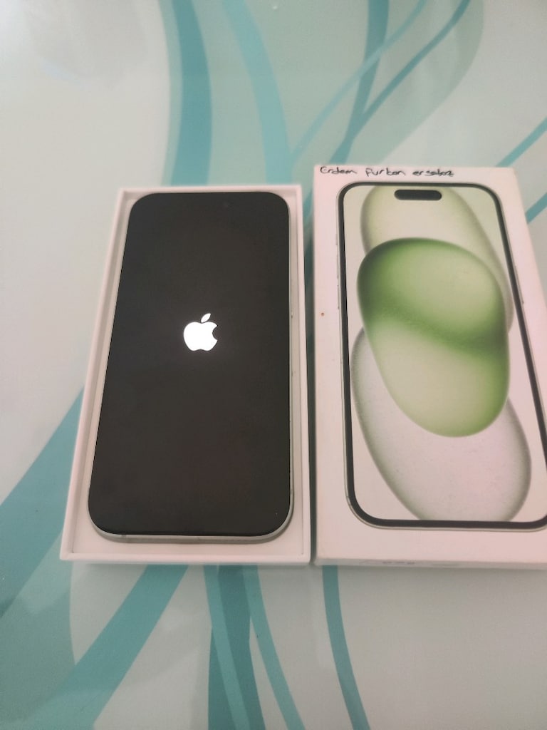 KARTA TAKSİT TR CİHAZİ İPHONE 15 128 GB PİL 86 KUTU VE ŞARJ ALETİ MEVC - 6