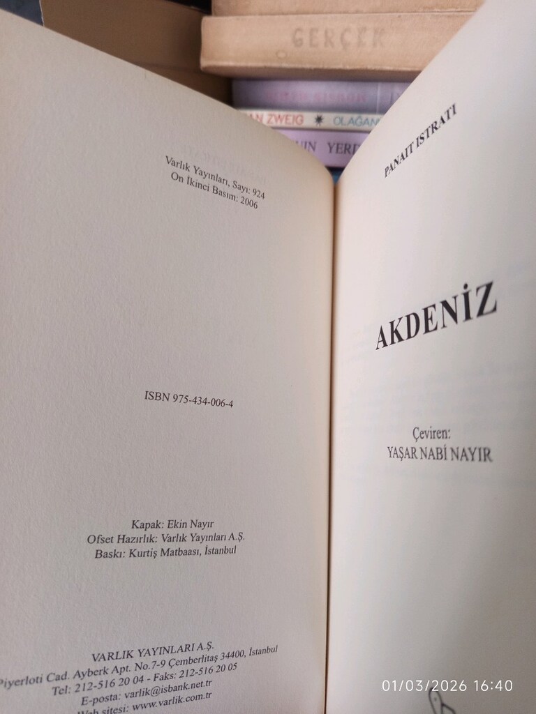 Akdeniz - Panait Istrati (Dünya Klasikleri) - 3