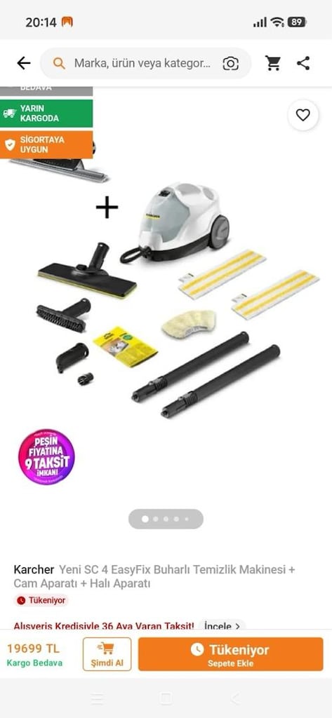 Karcher yeni sc4 easyfix buharlı temizlik makinesi - 3