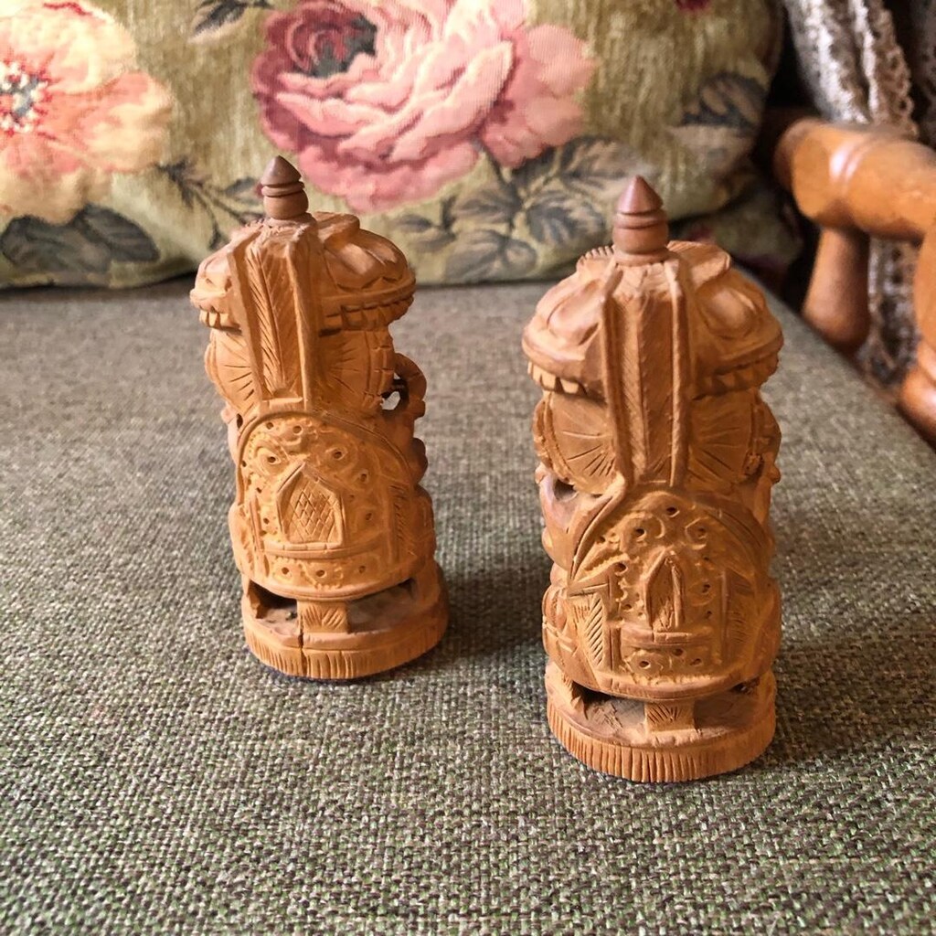 Sandal Ağacı El Oyması Ahşap Biblo - 3