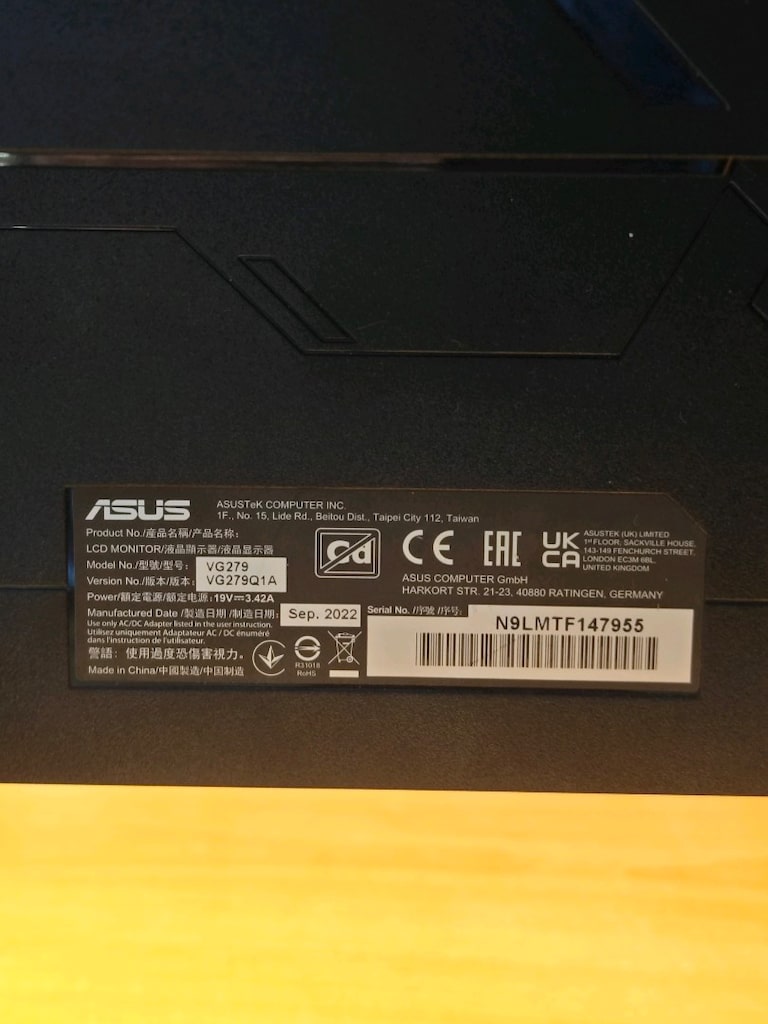 Asus TUF Gaming Monitör VG279 Kusurlu - 5