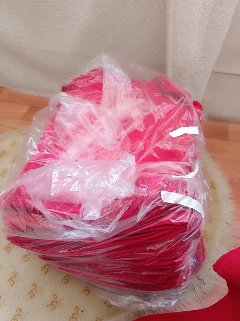 Kırmızı renk masa servis örtüsü Runner - 6