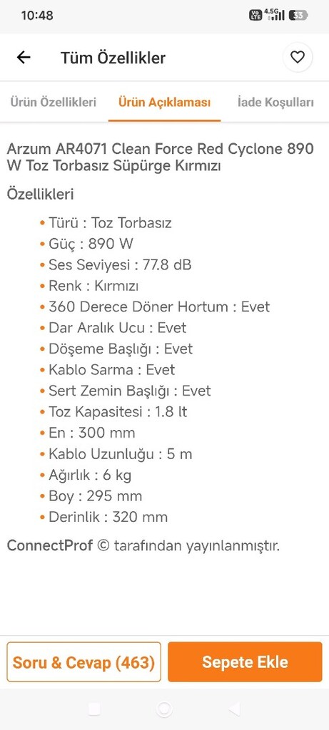 arzum elektrikli Süpürge - 6