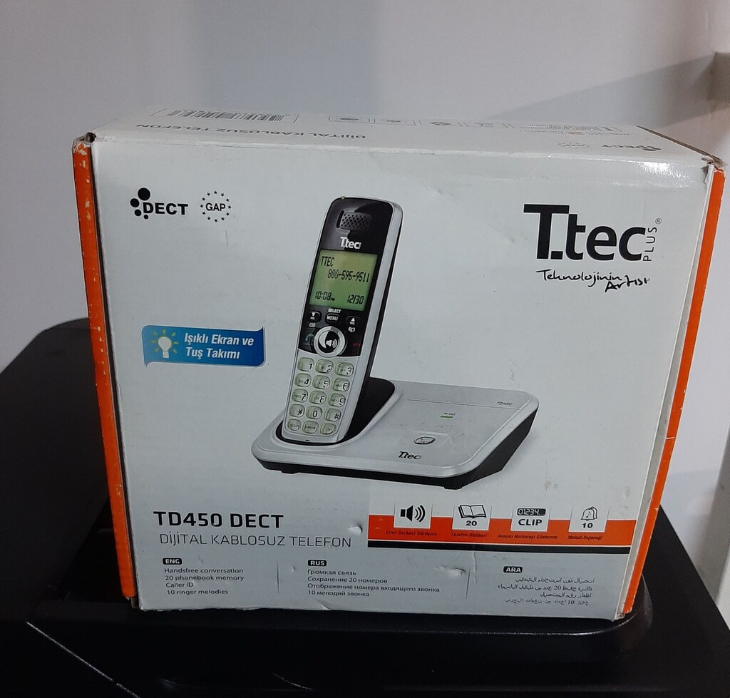 T.tec TD450 Dect Sabit Kablosuz Telefon - 4