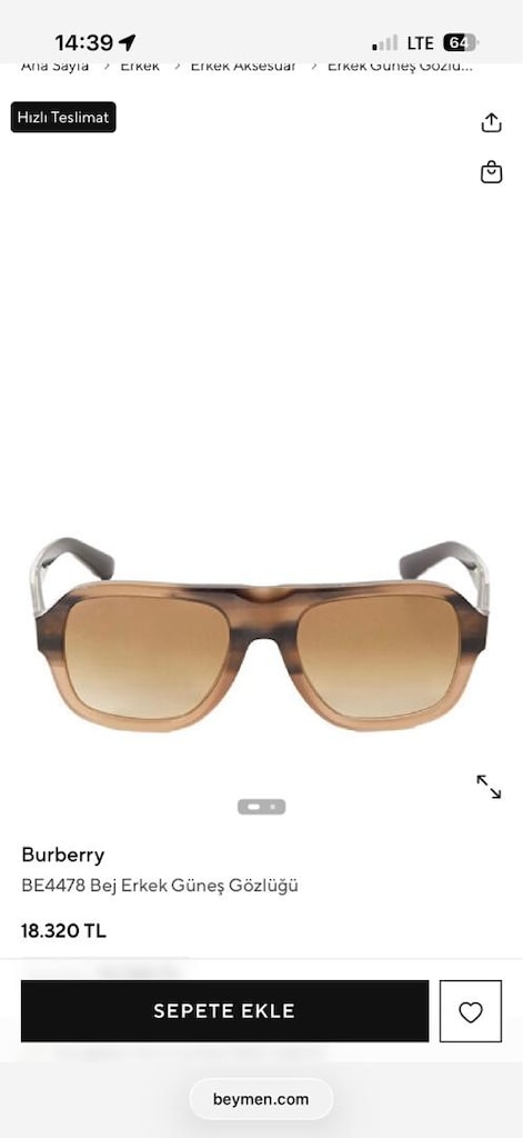 Burberry güneş gözlüğü - 7