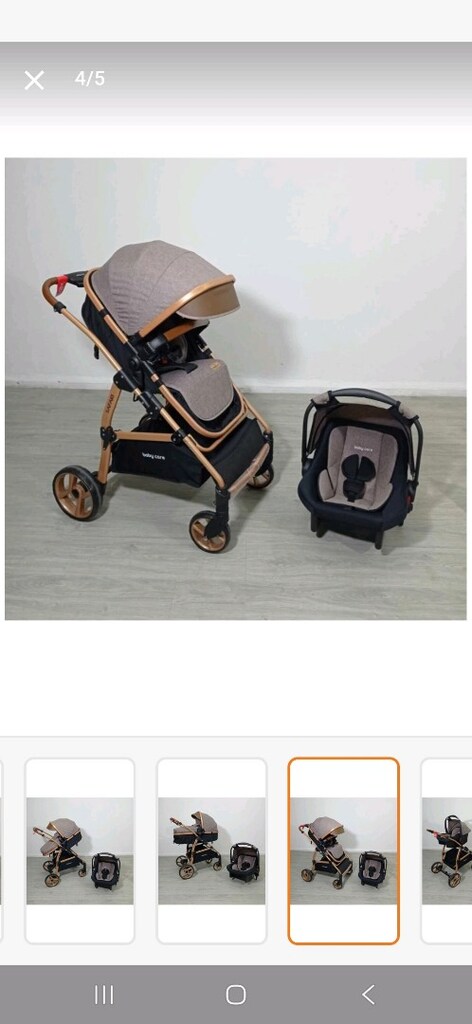 baby care safari bebek arabası seti - 3
