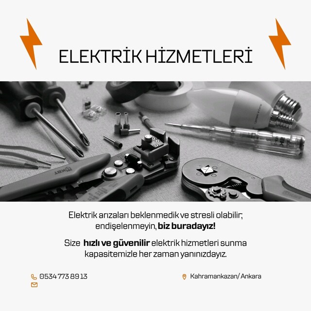 elektrik ve montaj işleri yapılır