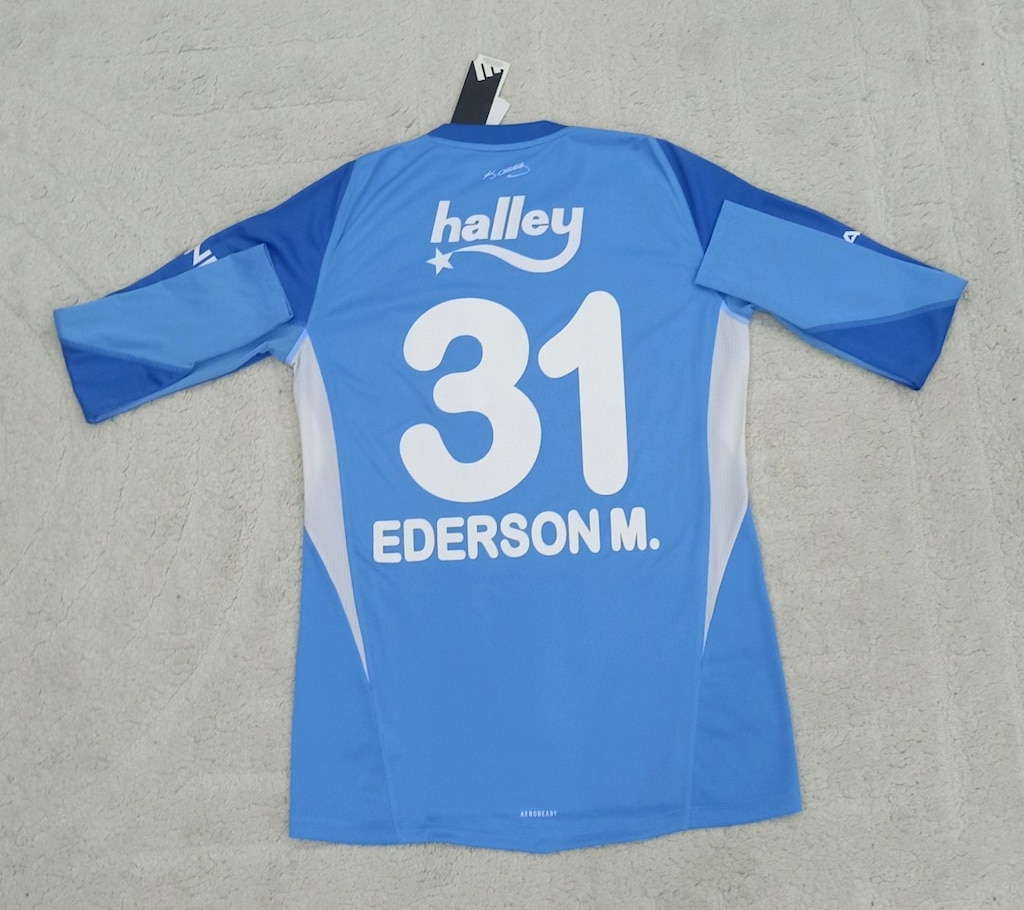 2025-2026 Ederson Moraes Orijinal Fenerbahçe Kaleci Forma Adidas Mavi - 2