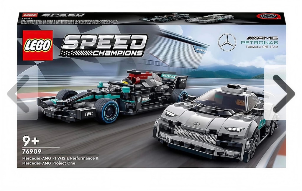 Sıfır - Kapalı Kutu Lego Speed Champions 76909 Mercedes-AMG İkili Set - 3
