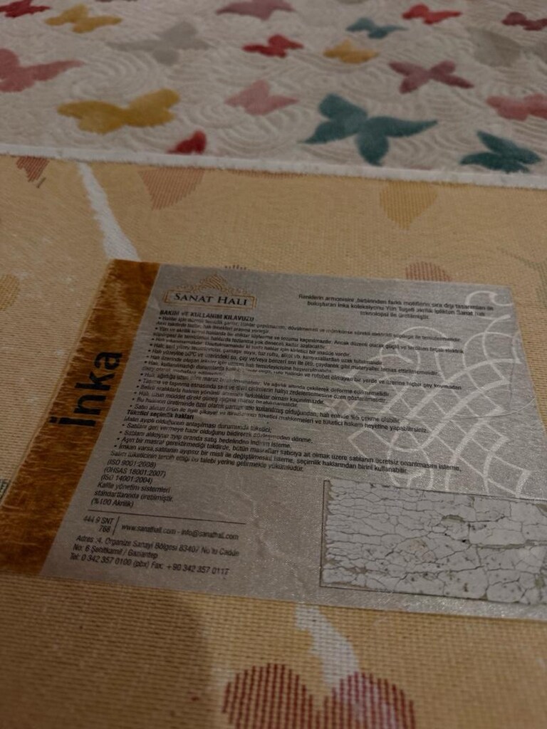 yün tuşeli akrilik yolluk - 2