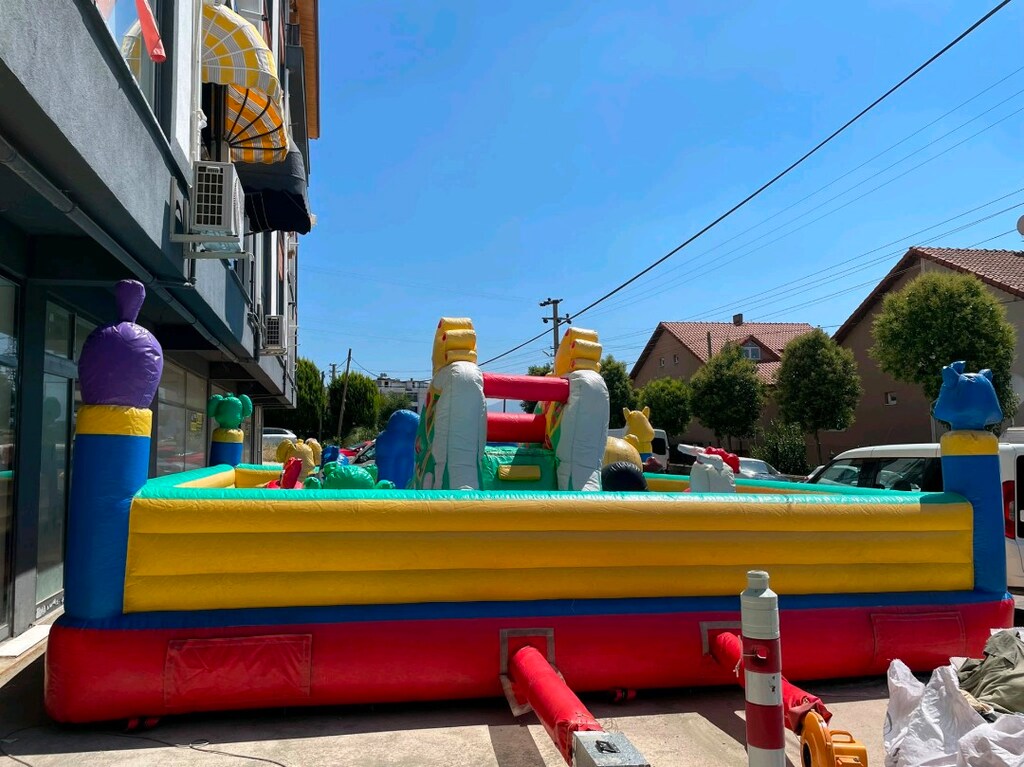 şişme sevimli kedi oyun parkı - 3