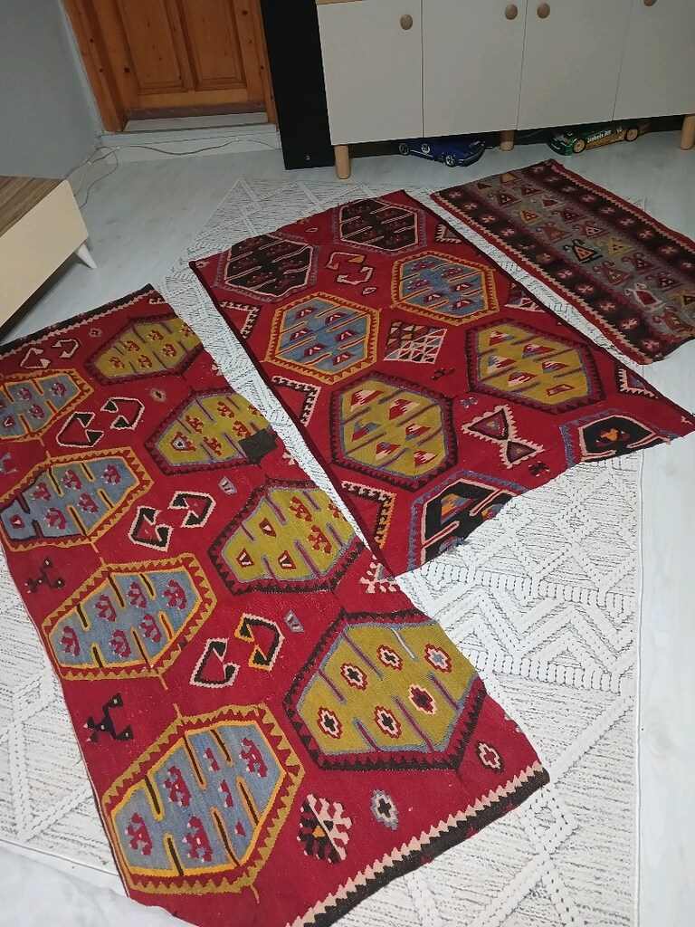 Antika yün halı ve kilimler - 3