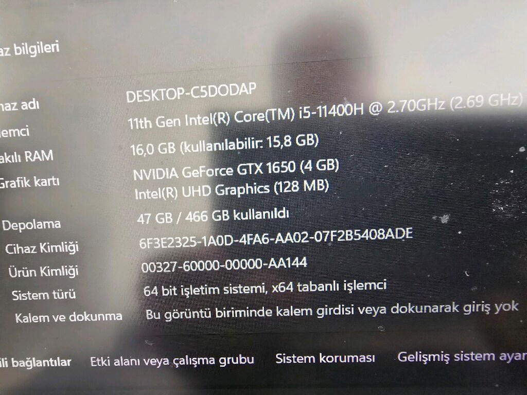 MONSTER SİFİR GIBI I5 11TH GTX1650 DİZÜSTÜ BİLGİSAYAR LAPTOP - 2