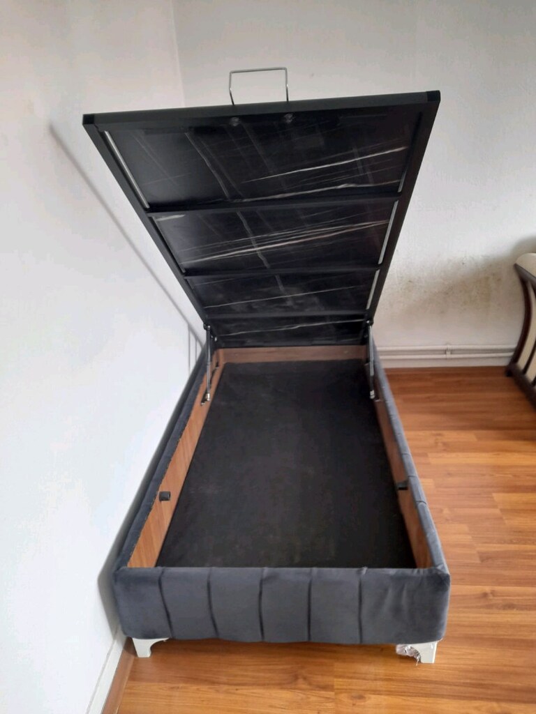 tek kişilik yatak baza başlık 3lü set - 2