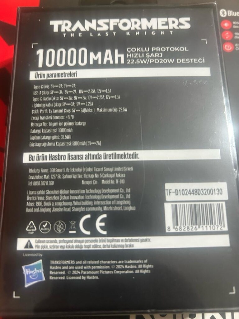 transformers powerbank 10000mah - 2