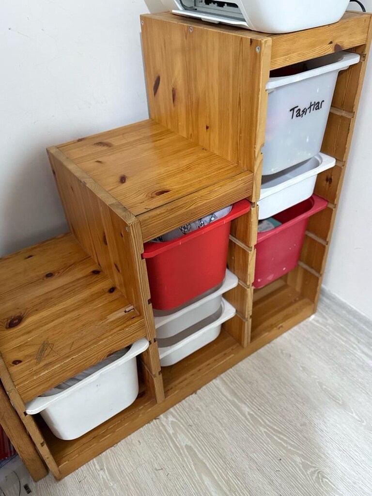 ikea Ahşap Oyuncak Düzenleyici Dolap - 4