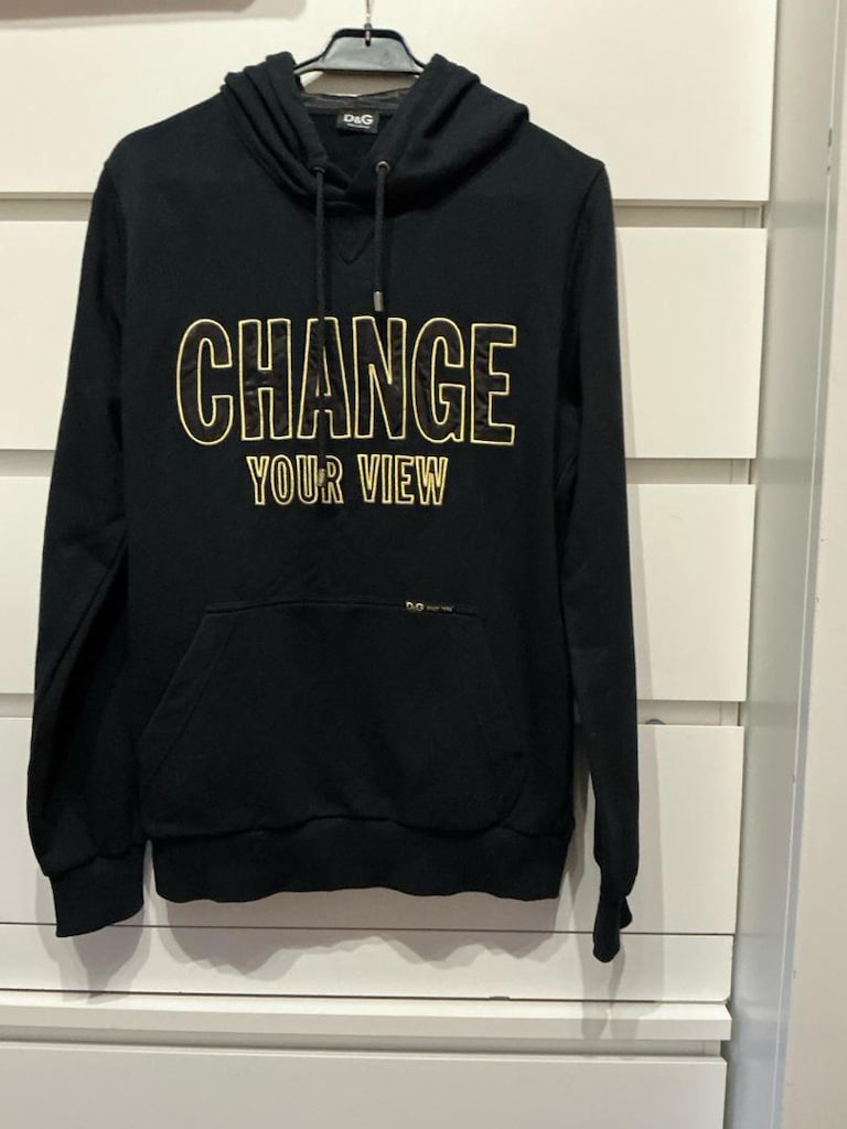 DOLGE GABBANA Siyah Kapüşonlu Sweatshirt - 2