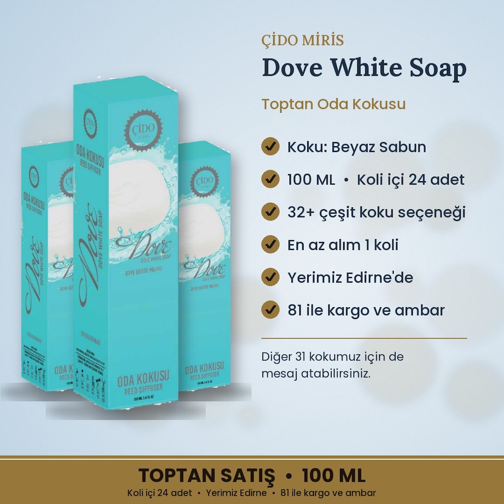ÇİDO MİRİS DOVE WHİTE SOAP ODA KOKUSU 100ML - 2