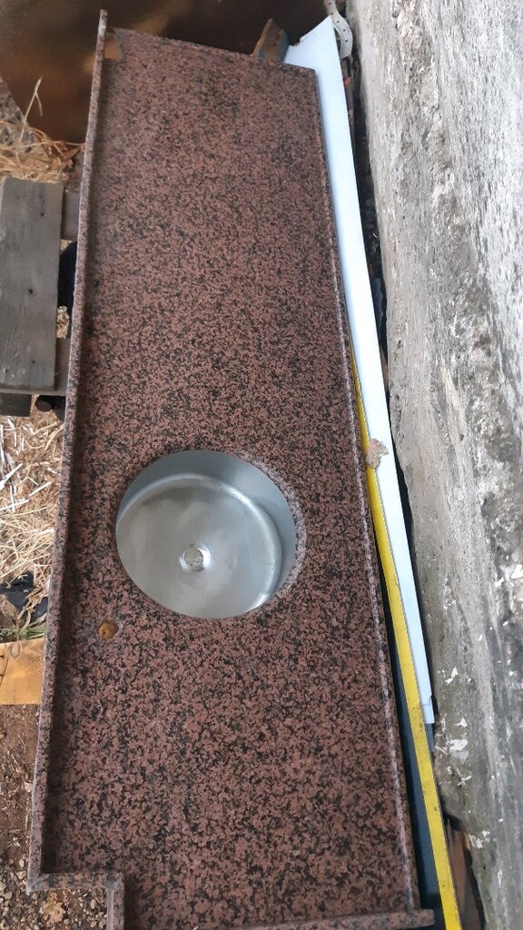 granit tezgah 65 cm genişlik 214cm uzunluk - 2