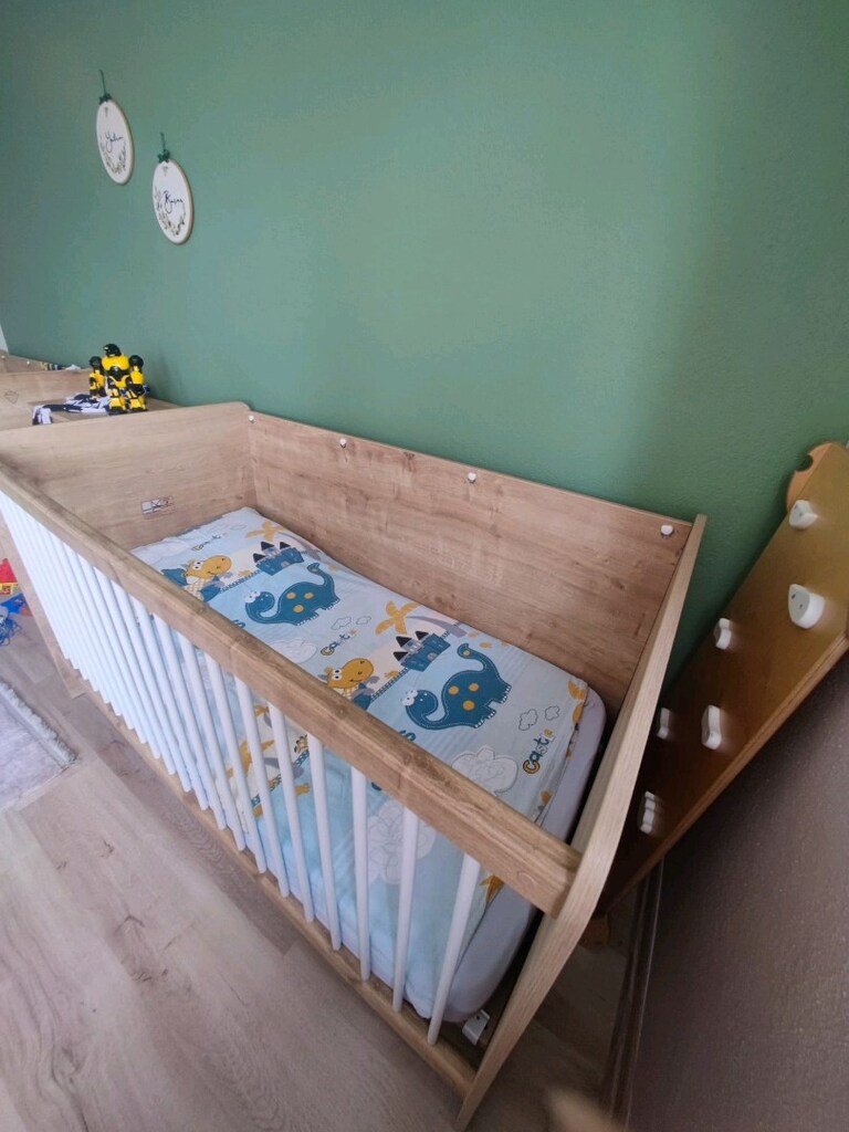 2 adet çilek çocuk beşiği ve yatakları dahil - 6