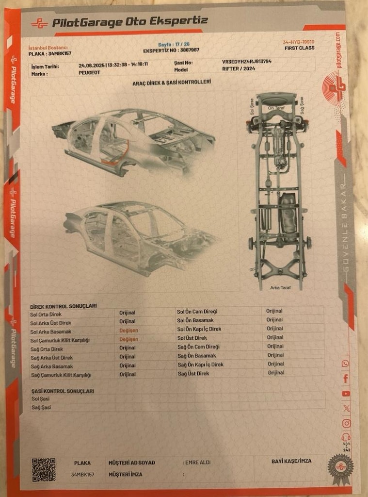 2024 YENİ KASA RIFTER GT SERVİS BAKIMLI GARANTİLİ OTOMATİK - 19