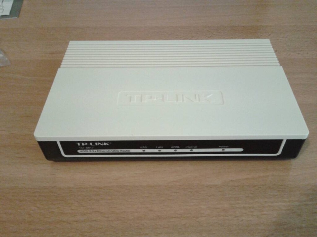 TP-Link TD-8817, ADSL2/2+ Ethernet/USB Modem Router. - 3