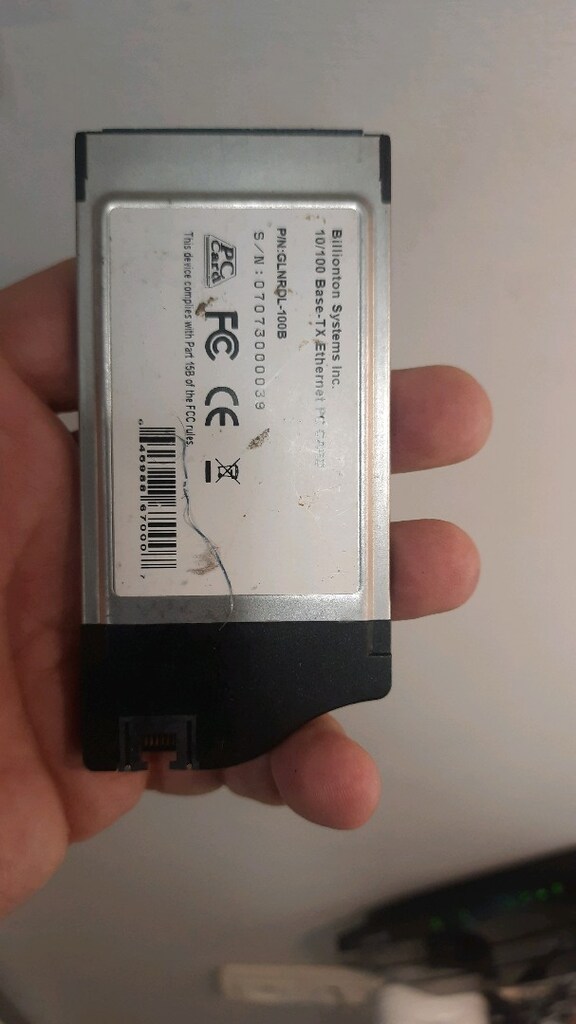 pcmci ethernet kartı - 2