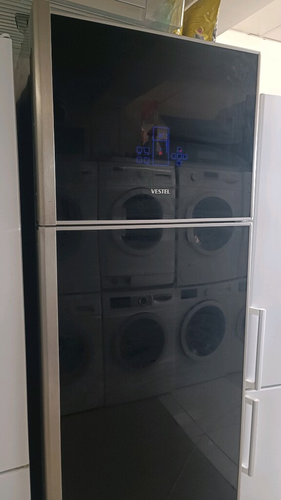 Vestel 630 litre siyah cam nofrost buzdolabı - 4