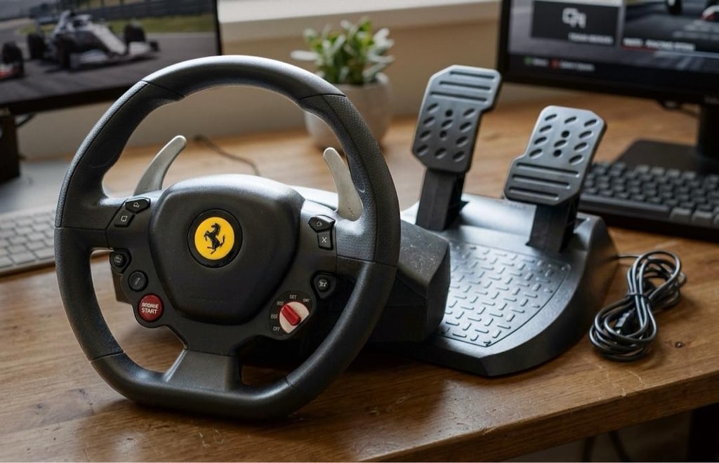 Thrustmaster T80 Ferrari 488 GTB Direksiyon ve Pedal Seti PS/PC Uyumlu