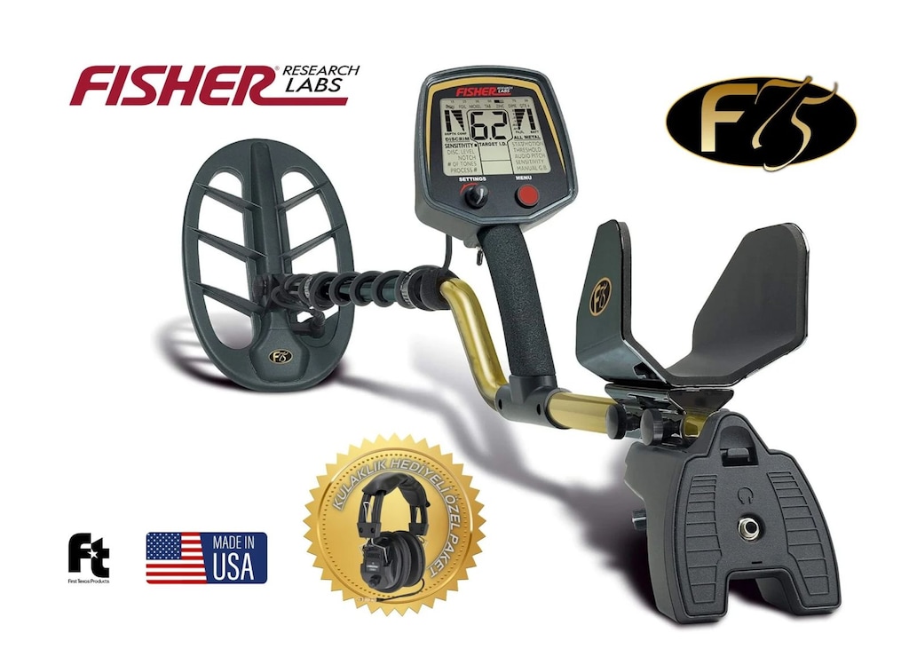 Fisher F75+ Yüksek Performanslı VLF Define Dedektörü (28 cm DD Açı... - 2